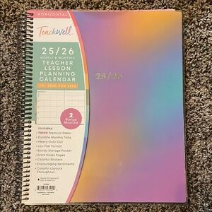 Rainbow Teacher Lesson Planning Calendar